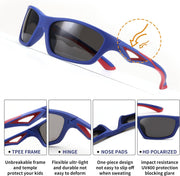 ÉÌƷͼƬ 25 | B0D1GDXPL3 | FEISEDY Kids Polarized Sunglasses TR90 Sports Cycling Glasses UV400 for Boys Girls Age 3-10 B0160
