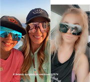 ÉÌƷͼƬ 37 | B0854JYPB2 | FEISEDY Classic Siamese One Piece Sunglasses Nice Rimless Stylish Retro Design for Women Men B2574