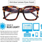 商品图片 9 | B08ZMQ47KD | FEISEDY Blue Light Blocking Reading Glasses Oversized Readers Designer Luxury Square Eyewear Frame B2695FR