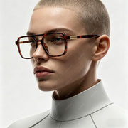 ÉÌƷͼƬ 40 | B0DPLTC8K6 | FEISEDY Vintage Square Blue Light Blocking Glasses Women Men 70s Flat Aviator Glasses Computer Anti Glare B0062