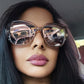 商品图片 87 | B079GT4RXH | FEISEDY Polarized Women Square Sunglasses Sparkling Composite Shiny Frame B2289
