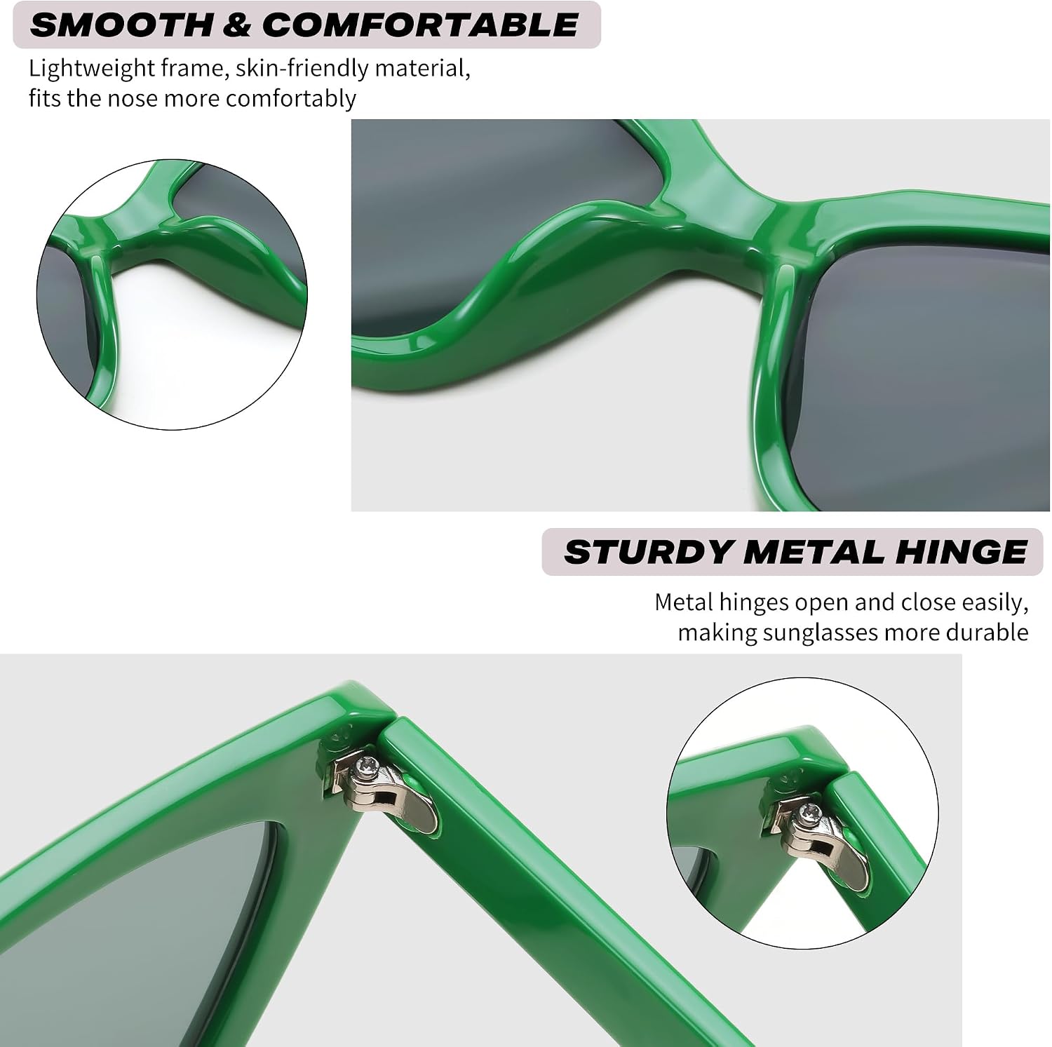 商品图片 4 | B0CYZG81R8 | FEISEDY Retro Cat Eye Sunglasses for Women UV400 Protection Small Vintage Chic Shades B0132