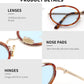 商品图片 12 | B0H2XM1HNJ | FEISEDY 90s Retro Oval Cat Eye Sunglasses UV400 Small Face B0450