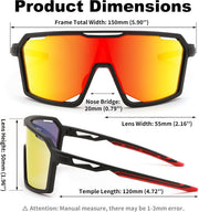 ÉÌƷͼƬ 14 | B0D2XDTT5X | FEISEDY Sports Cycling Sunglasses for Men Women, UV400 Protection Baseball Running Fishing Biking B0168