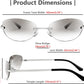 商品图片 14 | B0BZPBKFF1 | FEISEDY Trendy Rimless Oval Sunglasses for Women Men Retro 90s Eyewear Frame Y2K Glasses B2393