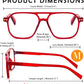 商品图片 31 | B0CNCZF5FL | FEISEDY Retro Aviator Reading Glasses Square Readers for Women Men B0068 | Spring Hinge, Blue Light Reading Glasses,Stylish reading glasses for men