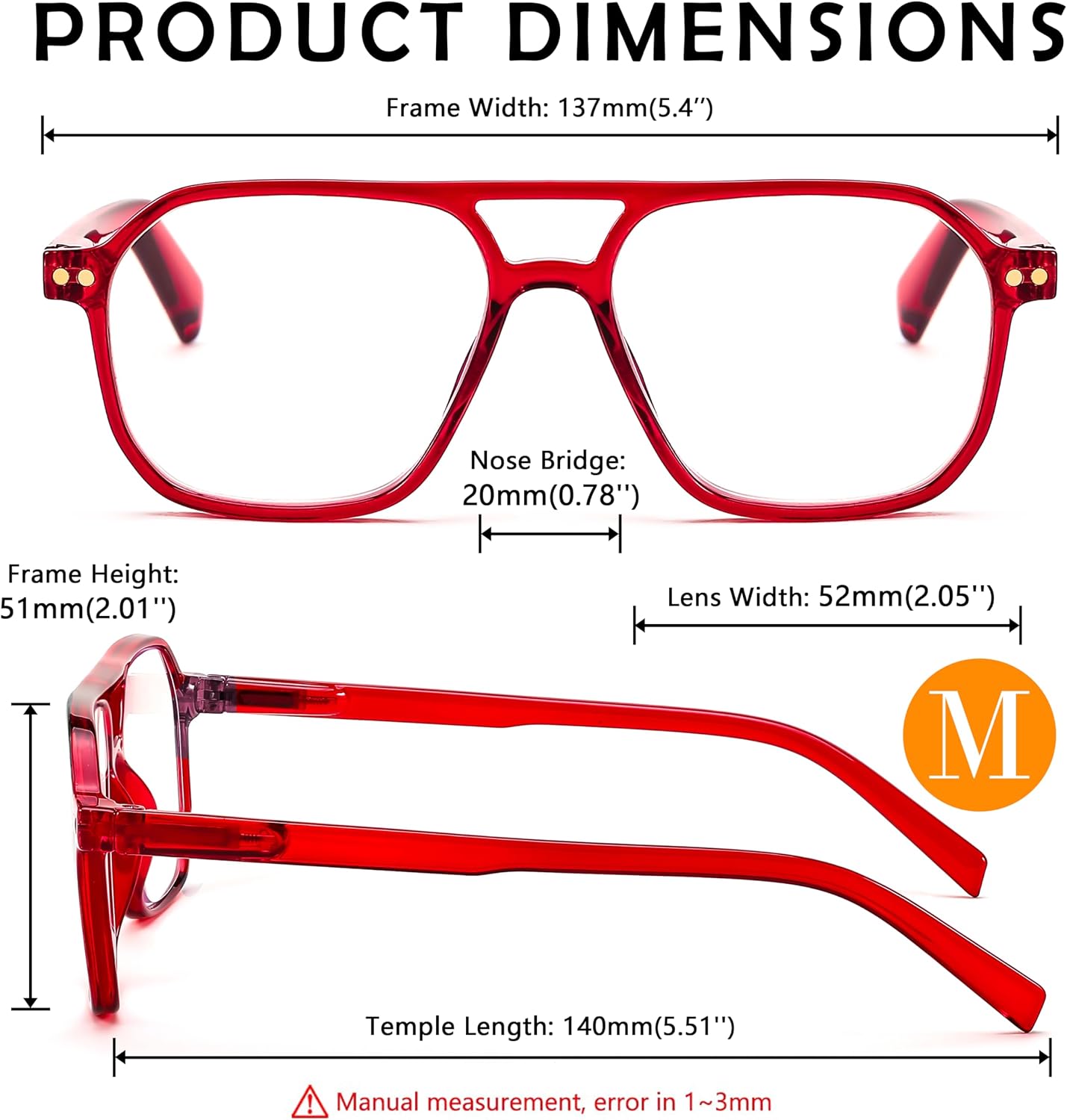 商品图片 31 | B0CNCZF5FL | FEISEDY Retro Aviator Reading Glasses Square Readers for Women Men B0068 | Spring Hinge, Blue Light Reading Glasses,Stylish reading glasses for men