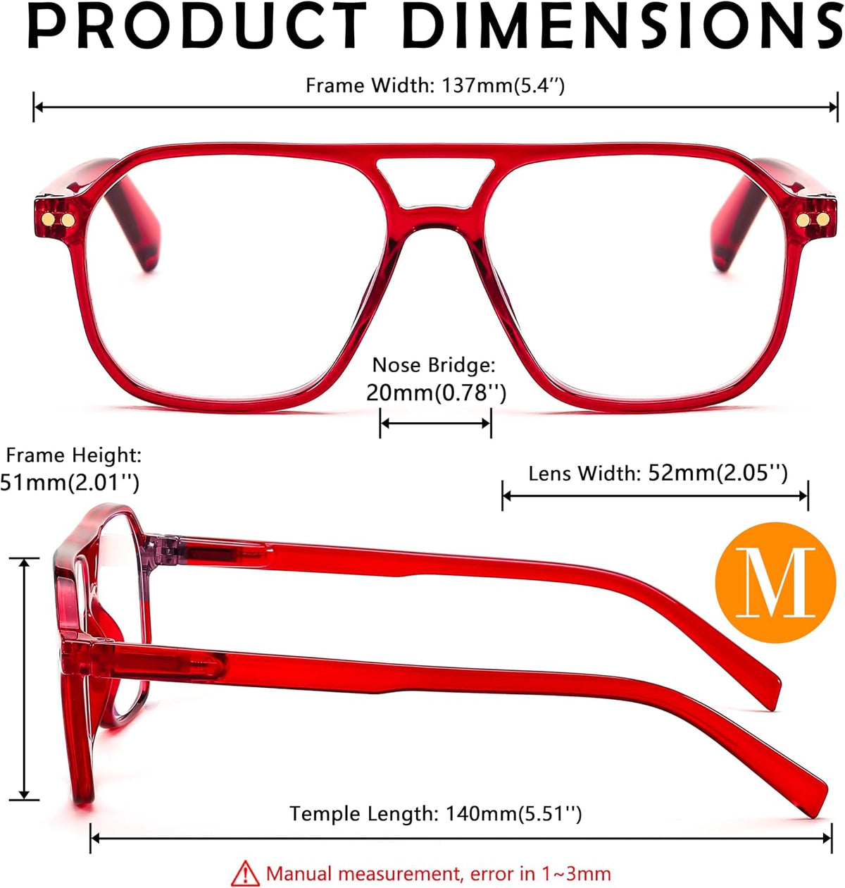 商品图片 31 | B0CNCZF5FL | FEISEDY Retro Aviator Reading Glasses Square Readers for Women Men B0068 | Spring Hinge, Blue Light Reading Glasses,Stylish reading glasses for men