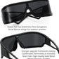 商品图片 25 | B0D3PKKSD9 | FEISEDY Trendy Futuristic Wrap Sunglasses Flat Top Mirrored One Piece Lens Reflective Sun Glasses for Women Men B0161