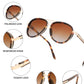 商品图片 42 | B0FPQ6L6K1 | FEISEDY Retro Polarized Aviator Sunglasses for Women Men B0259