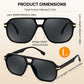 商品图片 18 | B0GTPJLQQN | FEISEDY Women Men Aviator Sunglasses UV400 Protection, Retro Trendy Square Frame for Driving Fishing Outdoor Daily B0425