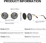 ÉÌƷͼƬ 14 | B0GG9HX9Z6 | FEISEDY Adjustable Polarized Round Sunglasses B0379