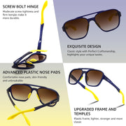 ÉÌƷͼƬ 33 | B0DSVK9L2R | FEISEDY Retro Aviator Polarized Sunglasses Women Men Outdoors B0260