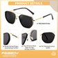 商品图片 12 | B0FQ4Y7FV6 | FEISEDY Polarized Aviator Sunglasses for Women Men Square TAC Lens B0329
