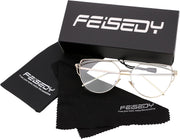 ÉÌƷͼƬ 10 | B01MEHLOJ8 | FEISEDY Cat Eye Fashion Metal Frame Mirrored Flat Lenses Women Sunglasses B2206