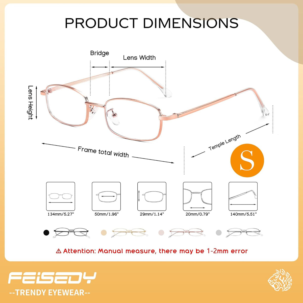 ÉÌƷͼƬ 13 | B0DQ3B3RQP | FEISEDY Vintage Blue Light Glasses for Women Metal Y2K Rectangle Glasses Gold Silver Fake Nerd Eyewear Frame B0271