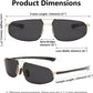 商品图片 5 | B0D22TVRVN | FEISEDY Vintage Sunglasses Men Polarized, Aviator Metal Frame Lightweight, Driving Fishing Running B0057