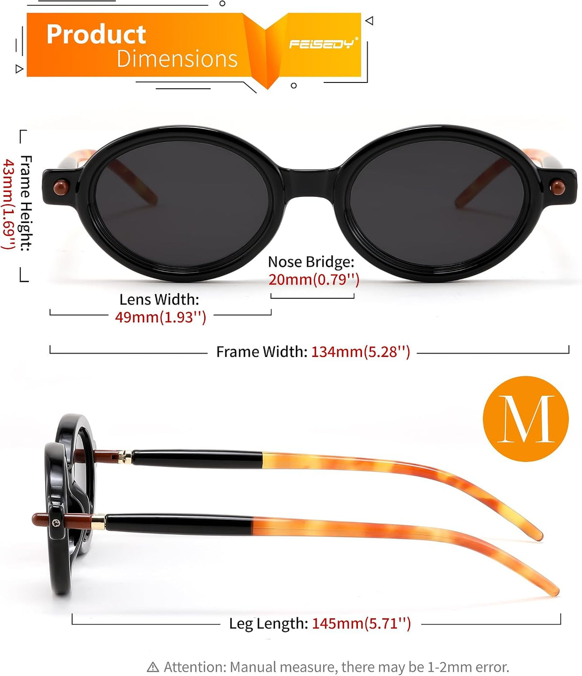 ÉÌƷͼƬ 42 | B0DTHVTKB5 | FEISEDY Retro Oval Sunglasses for Women 90s Narrow Round Lightweight Shades Y2k Trendy Sunnies B1171