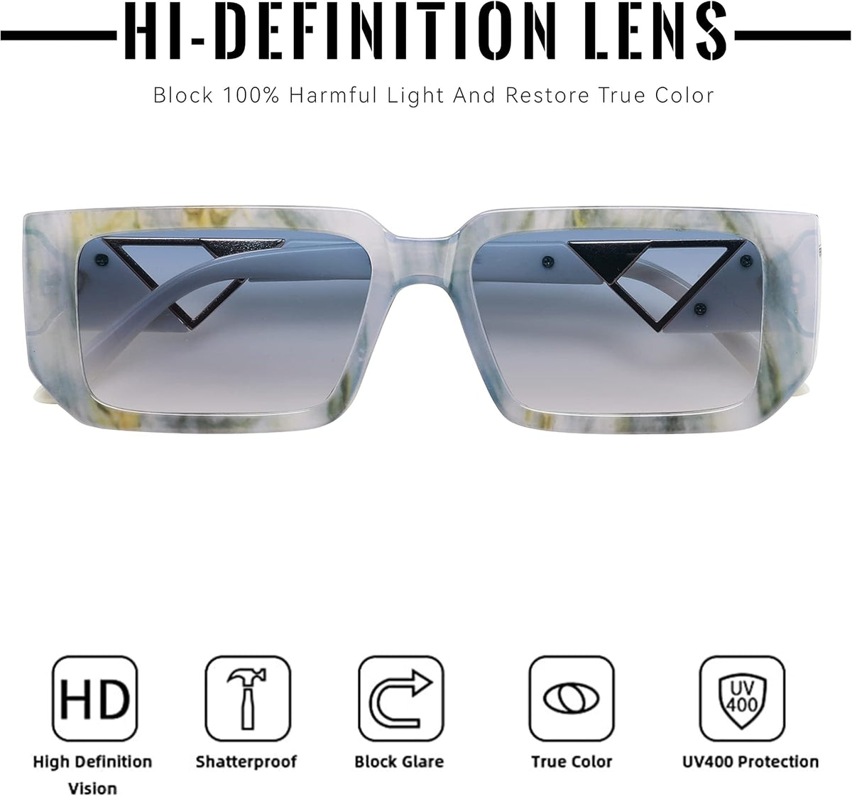 ÉÌƷͼƬ 18 | B0BP7NZR55 | FEISEDY Small Fashion Square Sunglasses for Women Men 90s Vintage Rectangle Sunglasses B2972