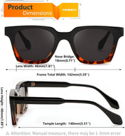 ÉÌƷͼƬ 12 | B0D7CC769X | FEISEDY Retro Square Sunglasses Women Men Trendy Rectangle Thick Frame Shades Classic Designer Sun Glasses B0198