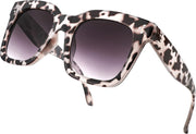 White Leopard Camo / 51 Millimeters | B0BY41MBC3 | FEISEDY Vintage Butterfly Sunglasses Designer Luxury Sun Glasses B2486