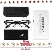 商品图片 7 | B09M8NJ7DM | FEISEDY Rhinestone Cat Eye Sunglasses for Women 50s 60s Party Style B2848