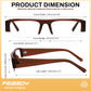 商品图片 24 | B0GY48FJF1 | FEISEDY Chic Semi Rimless Blue Light Glasses for Women B0431