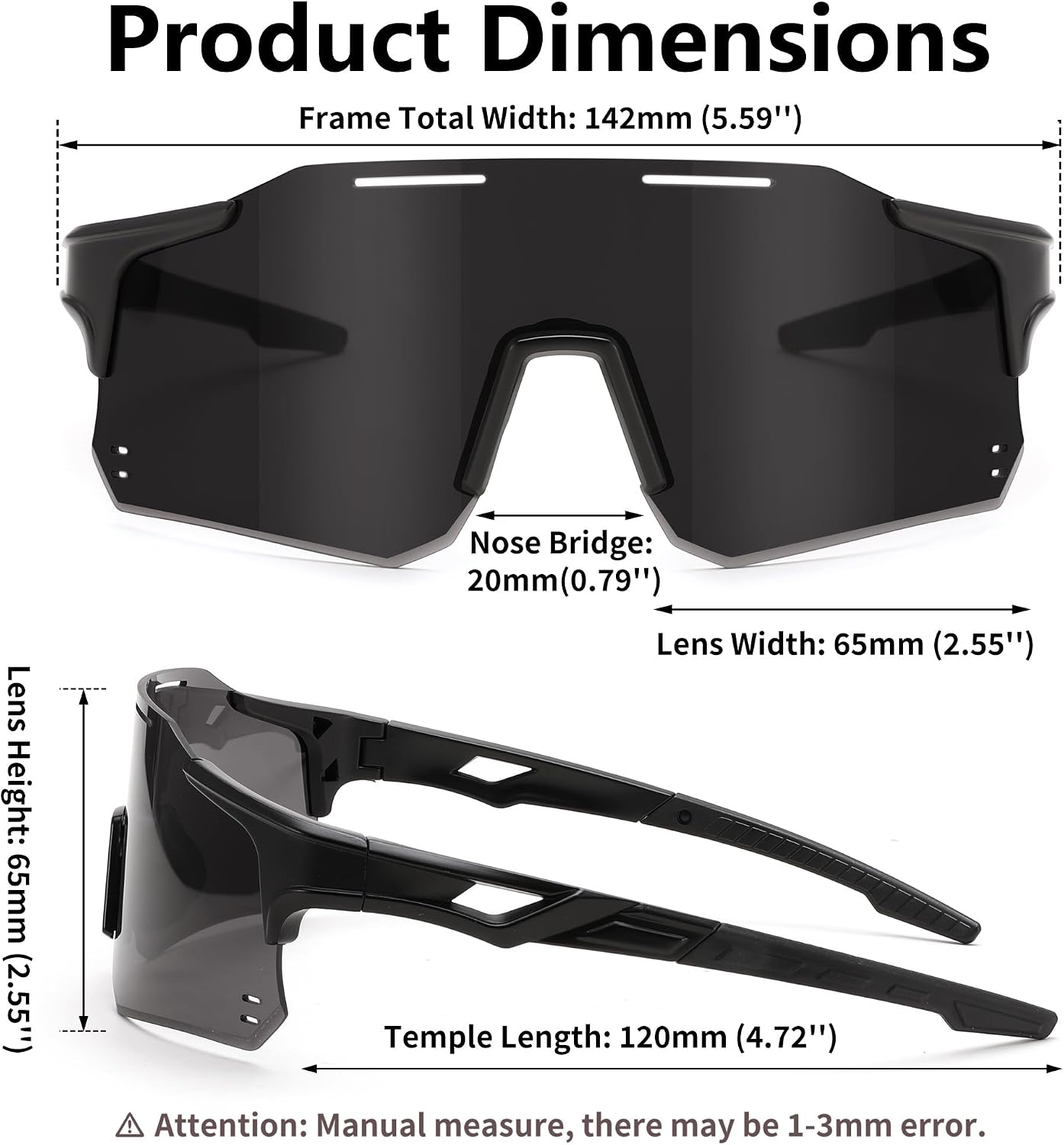 商品图片 34 | B0DB5PJ1BJ | FEISEDY Cycling Glasses Sports Sunglasses for Men Women, Youth Kids Baseball Softball Running Sunglasses B0223