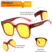 ÉÌƷͼƬ 70 | B0DS5D4WB4 | FEISEDY Sunglasses That Fit Over Glasses for Women Men UV400 B0269