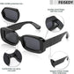 商品图片 31 | B0B12FXZW5 | FEISEDY Rectangle Sunglasses for Women Men Retro Y2k 90s Thick Frame Chunky Square Sunglasses UV400 Protection B2307