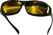Yellow(night Vision) / 60 Millimeters | B0FWBS3NVJ | FEISEDY Fit Over Glasses Sunglasses, Work Safety Goggles for Men Women, Wrap Around Sunglasses Outdoors B0343