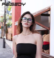 ÉÌƷͼƬ 18 | B0CNGDG64J | FEISEDY Vintage Square Blue Light Blocking Reading Glasses Women Men B0090