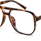 Tortoise / 2.0 x | B0FWXQNLW7 | FEISEDY Fashion Aviator Blue Light Reading Glasses for Woman Men B0318 | Square Pilot Computer Glasses, Anti Eyestrain Glare Readers