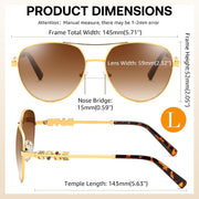 ÉÌƷͼƬ 7 | B0H4QPVJY6 | FEISEDY Retro Aviator Sunglasses for Women Men UV400 Shades B0409