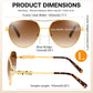 商品图片 7 | B0H4QPVJY6 | FEISEDY Retro Aviator Sunglasses for Women Men UV400 Shades B0409