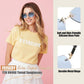 商品图片 67 | B0CY2Q4VW1 | FEISEDY Rimless Sunglasses Y2K Retro Small Narrow Rectangle Shades B2643