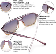 ÉÌƷͼƬ 74 | B0B3XKHTR1 | FEISEDY Retro Square Aviator Sunglasses Women Men 70s Vintage Trendy Plastic Frame Sun Glasses B2835