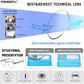 商品图片 3 | B0C73XCW57 | FEISEDY Reading Glasses Classic Half Frame Retro Semi-Rimless Clear Lens Blue Light Blocking Glasses B0005