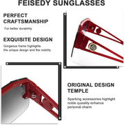 ÉÌƷͼƬ 65 | B09L4V27YS | FEISEDY Square Oversized Sunglasses for Men Women Flat Top B2765