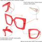 商品图片 32 | B08DF5QRXC | FEISEDY Oversized Square Blue Light Blocking Glasses Eye Strain Glare Pearl Inlay Arm Cat Eye Fashion Eyewear B2639