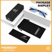 ÉÌƷͼƬ 69 | B0CY2Q4VW1 | FEISEDY Rimless Sunglasses Y2K Retro Small Narrow Rectangle Shades B2643
