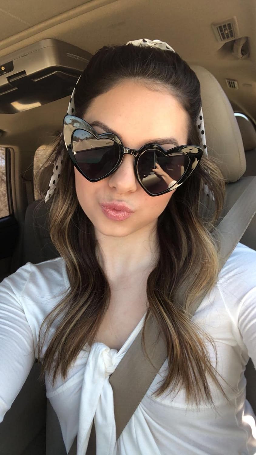 ÉÌƷͼƬ 26 | B08K4J65LX | FEISEDY Vintage Heart Shaped Sunglasses Women Stylish Love Eyeglasses B2421-P1
