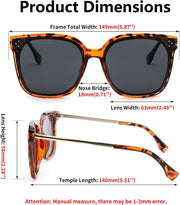 ÉÌƷͼƬ 26 | B0BB2BM9KF | FEISEDY Sunglasses Womens, Oversized Retro Square Polarized Sunglasses, Trendy Shades UV400 B2901