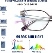 ÉÌƷͼƬ 12 | B0CTQL71PM | FEISEDY Cat Eye Blue Light Glasses for Women Anti Glare Eyestrain Computer Game Glasse B0123