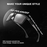 ÉÌƷͼƬ 2 | B08NWWZK7V | FEISEDY Polarized Sunglasses Rectangular Metal Ultra Lightweight Men's Sunglasses B2704