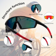 ÉÌƷͼƬ 11 | B0DFLMHFF6 | FEISEDY Kids Teens Baseball Polarized Sunglasses Lightweight TR90 Frame UV400 Sports Cycling Shades for Boys Girls B0186