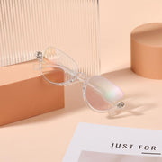 ÉÌƷͼƬ 11 | B0CJFLY9C9 | FEISEDY Reading Glasses for Women Fashion Half Frame Cat Eye Glasses Anti Glare Eyeglasses B0067