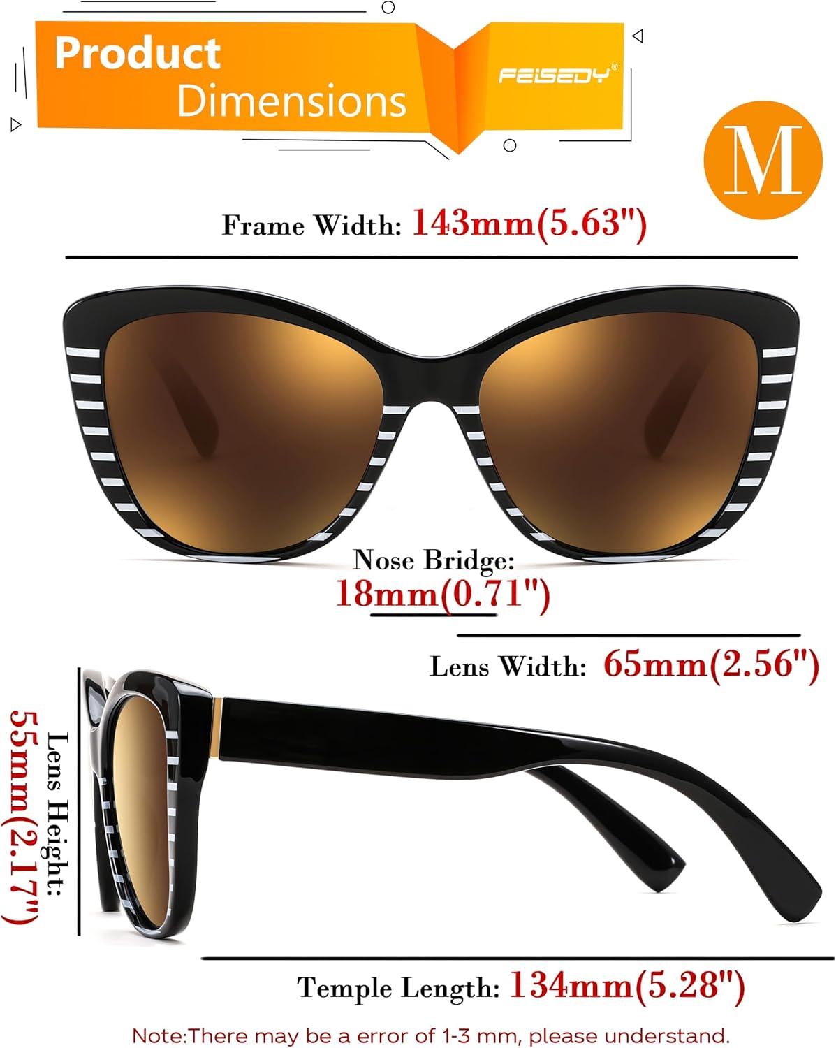 ÉÌƷͼƬ 20 | B07M9V125F | FEISEDY Polarized Vintage Sunglasses American Womens Square Jackie O Cat Eye Sunglasses B2451