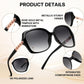 商品图片 4 | B0H8N95LQC | FEISEDY Retro Polarized Sunglasses for Women Chunky Square Frame B0464