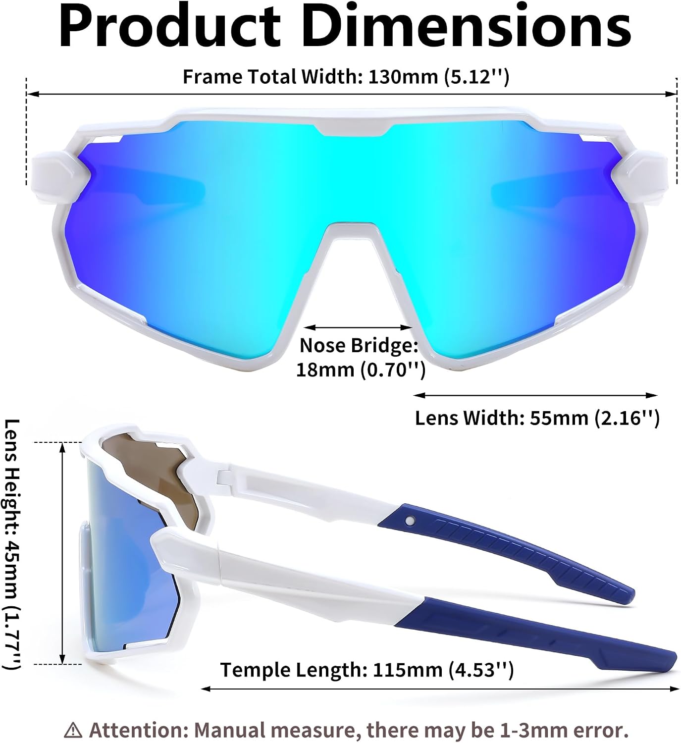 商品图片 6 | B0D6XZ67Q2 | FEISEDY Kids Teens Baseball Polarized Sunglasses Lightweight Frame UV400 Sports Cycling Shades for Boys Girls B0190